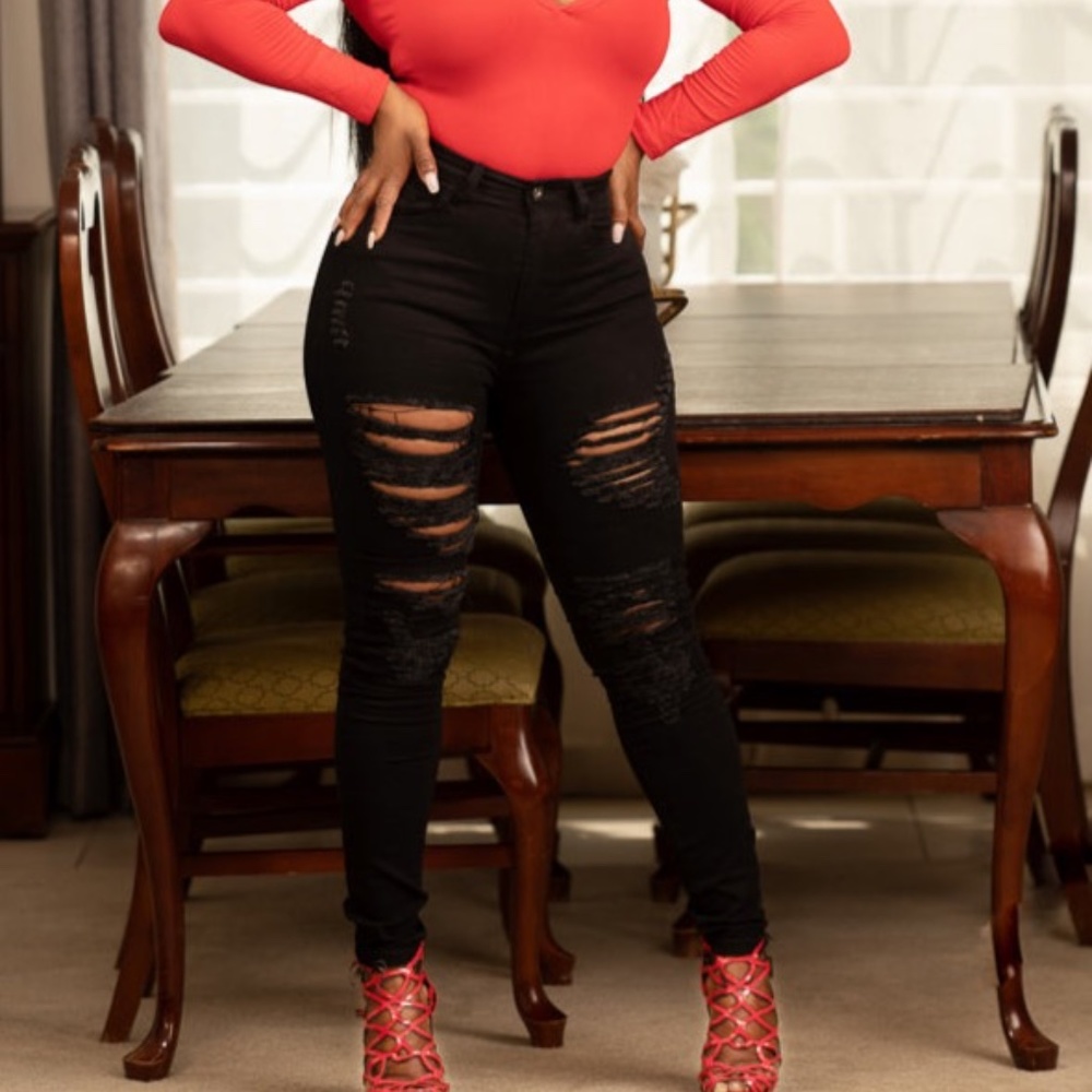 Cause I can Ripped jeans